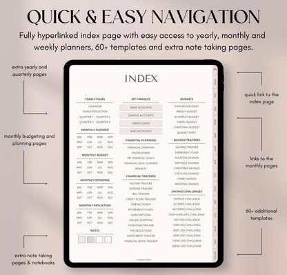 Ultimate Budget Planner Collection – 5-in-1 Digital Download (Annual, Monthly, Weekly, Daily & Savings Tracker)