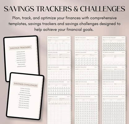 Ultimate Budget Planner Collection – 5-in-1 Digital Download (Annual, Monthly, Weekly, Daily & Savings Tracker)